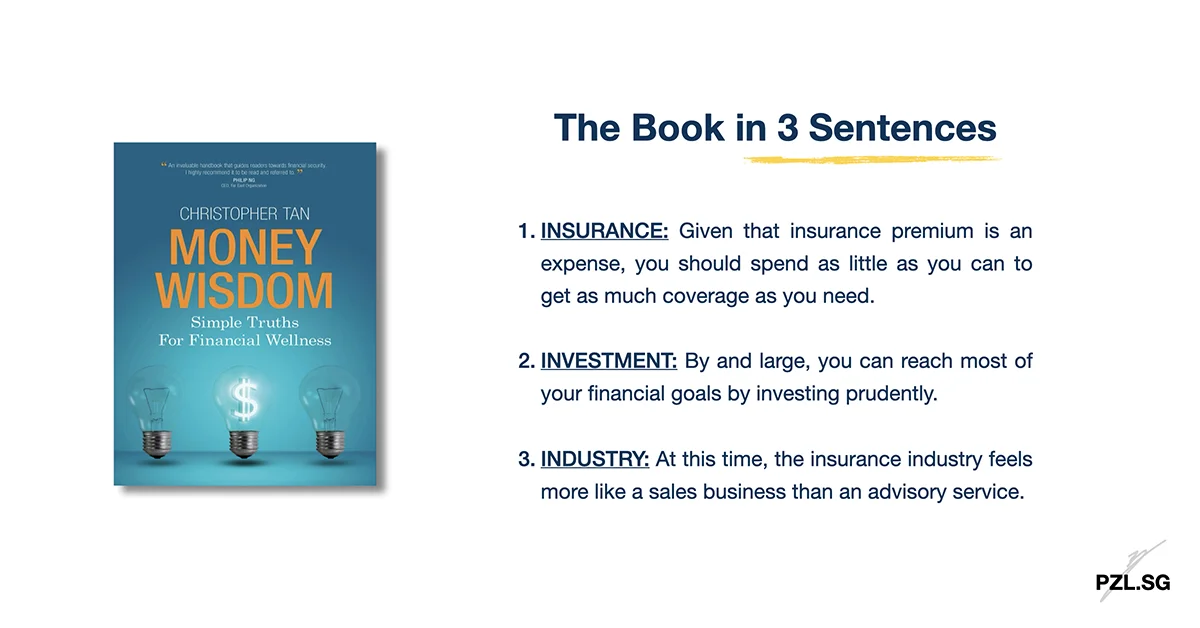 Money Wisdom (Christopher Tan): Book Summary